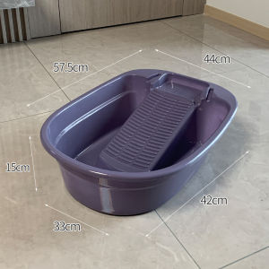 Bồn Giặt Đồ Dùng Làm Sạch Nhà Cửa Bằng Nhựa Dày Tích Hợp Bàn Gạt Dụng Cụ Vệ Sinh Cá Nhân Gia Đình Sinh Viên