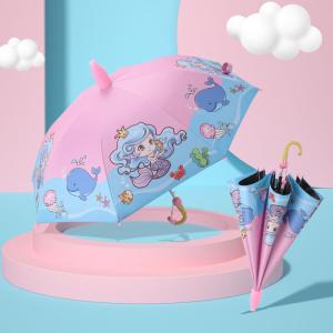Automatic Long Handle Waterproof Cartoon Childrens Sun Umbrella