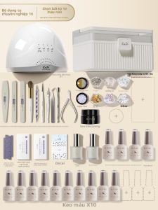 Kasi | Bộ Dụng Cụ Làm Nail Cho Sử Dụng Tại Nhà Và Chuyên Nghiệp Bao Gồm Sơn Gel và Đèn Chữa