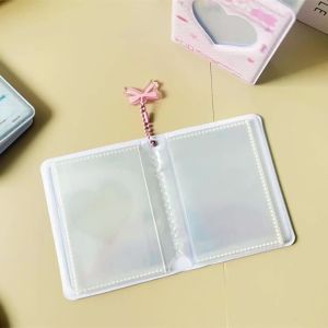 3 Inch Korean Ins Style Photocard Binder 40 Pockets Love Heart Shaped Card Album Polaroid Photo Album Card Bag Storage Bag