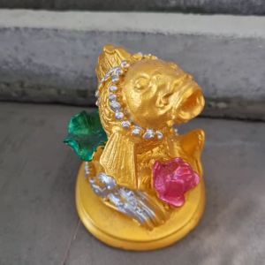 ปูนปั้น ตุ๊กตาปั้น ปลาหลีฮื้อ ปลามงคล ปลาเรียกทรัพย์ รับทรัพย์ เรียกเงิน เรียกทอง ธุรกิจรุ่งเรือง รูปปั้นปลา ปลา ขนาดเล็ก สูง 10 ซม - สีทอง