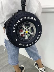 Cute Cartoon Creative Tire Styled Backpack for Kids