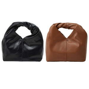 Ueb Official Mall ✪ผู้หญิง PU หนังคลัทช์กระเป๋าสตางค์ Ruched Twist Top Handle กระเป๋าสำหรับค็อกเทลปาร์ตี้งานแต่งงาน