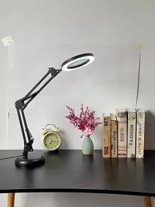 Đèn Bàn Phóng Đại 10X Có Đèn LED Kính Lúp Có Thể Gập Lại Được Cấp Nguồn Bằng USB Để Đọc Sách Sửa Chữa Công Việc Hàn