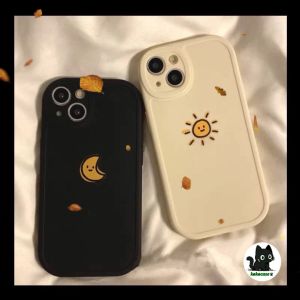 iPhone เคสโทรศัพท์ วัสดุซิลิโคนนุ่ม TPU สำหรับ iPhone 11 14 13 12 Pro Max 12 13 14 PRO X XS XR XS MAX 14 7/8 Plus SE 2020. รูปแบบคู่รักน่ารักทั้งกลางวันและคู่รักกลางคืน. ประสบการณ์สำหรับการป้องกันกล้องกันกระแทกที่ย่อยสลาย
