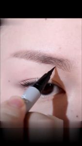Life Girls 3 Colors Liquid Eyebrow Pencil Soft Brush Tip Line Smooth Waterproof Sweatproof Long-lasting Natural Non-fading Eye Makeup