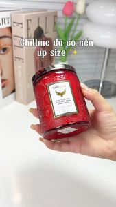 Nến thơm tinh dầu size L Chillme 785g phòng ngủ không khói thư giãn nhẹ nhàng