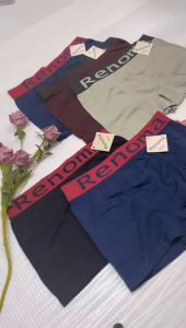 [STOK SEDIA] 3 HELAI 1 SET SELUAR DALAM BOXER LELAKI ELASTIK YANG BAIK FREE SIZE