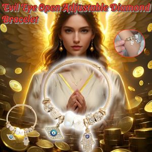 Adjustable Diamond Bracelet Gold And Silver Diamond-Studded Beaded Bracelet Good Luck Gift