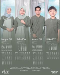 SEPLY Baju Sarimbit 2025 Eksis 269 Truffle Green