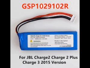 Original New 6000mAh GSP1029102R Battery for JBL Charge 2 PlusCharge 2+charge 3 2015 Version(Not suitable for other versions of charge 3)