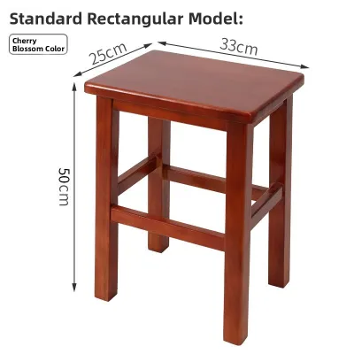 DANBIYIN | Retro Simple Tall Wooden Stool Bar Stool