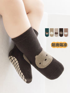 Baby Floor Socks Spring & Fall Thin Pure Cotton Baby Toddler Non Slip Socks Boys Girl Children Little Kids Tube Socks