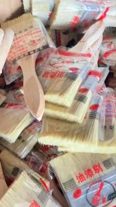 แปรงทาสี ด้ามไม้  ขนาด 1"/1.5"/2"/2.5"/3" 4"ขนหนา ขนไม่หลุดง่าย ใช้งานง่าย จับถนัดมือ ใช้แล้วล้างสามารถนำมาใช้ใหม่ได้ แปรงทาสีบ้าน อุปกรณ์ทาสี