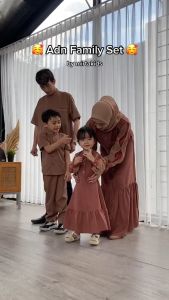 Adn Family Set | Baju Gamis Sarimbit Keluarga Muslim | Mirtakids x Zaezenura