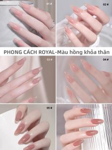Bộ Sơn Móng Tay Gel MIANEL 12ml Trong Suốt Như Băng Màu Nude Hoàng Gia Gồm 1-6 Màu Hồng Dành Cho Mùa Xuân Hè Bán Chạy Nhất Sơn Gel Đặc Biệt