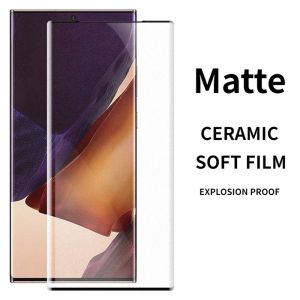 Samsung Galaxy S20 21 22 23 24 siêu S8 S9 S10 S20 cộng với Lưu ý 8 9 10 20 cộng với Matte gốm linh hoạt Miếng dán màn hình kính cường lực