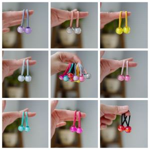 Delicate Transparent Color Ball Hair Ties for Babies Kids Hair Accessories Non-Damaging Small Size Elastic Hair Bands for Girls
