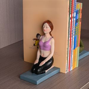 Creative Yoga Girl Bookends Home Decorations Living Room TV Cabinet Wine Cabinet Office Desk Decorative Accessories