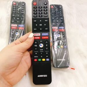 Remote điều khiển tivi Asanzo giọng nói điều khiển TV Asanzo các dòng tivi SMART LED LCD - Tặng kèm pin
