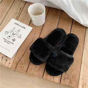 Thin Strip Cotton Slippers Female Interior Home Use Warm Slugged Bottom Couple Winter Antislip Soft Bottom Stuffed Confinement Male