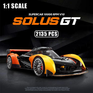 1:10 Vô địch tốc độ kỹ thuật Racer McLarened Solus GT Hypercar Khối xây dựng Gạch Xe siêu xe Garage Đồ chơi Trẻ em Quà tặng Tương thích với LEGO