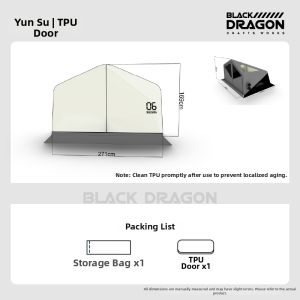 BLACK DRAGON | Professional Outdoor Camping Geodesic Tent Easy-to-Setup