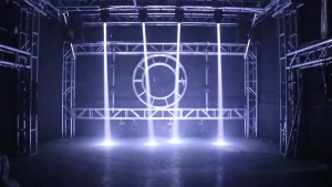 100W Beam Moving Head Light RGBW 4IN1 with Gobo Prism Rainbow Effect DJ Stage Party Lighting