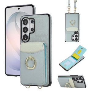 Crossbody Wallet Card Holder Phone Case for Samsung Galaxy S26 Ultra S25 FE S24 S23 S22 S21 S20 Plus Ring Stand Leather Cover