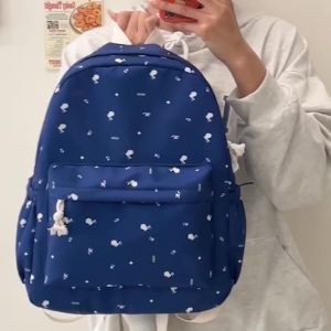 Mismi Onella Bag Tas Ransel Wanita Bunga Kelinci Lucu School Backpack Perempuan Korea Stylish - 36O