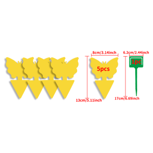 Sticky Traps Fruit Fly Trap Yellow Sticky Bug Trap for Indoor Outdoor Use Insect Pest Control Garden Strong Glue Plant Ant Trap