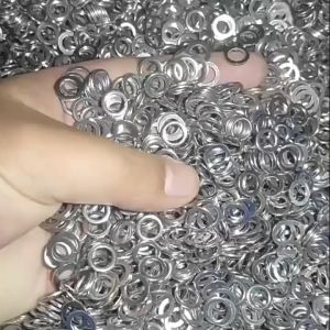 Industrial Gears Depot Galvanized Stainless Steel Hex Nut & Flat Washer Set - M6/M8 Security Locks for Durable Fixtures