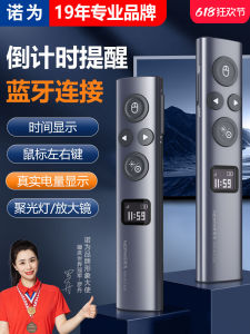 NORWII N95s BLE Digital Laser Pointer Page Flip Pen Teacher Multi-Function Time Display Bluetooth Connection Multimedia Projector
