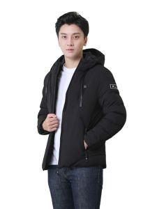 Caesar Tiger Intelligent Constant Temperature the Third Gear Heating down Cotton Coat Whole Body Fever USB Charging Constant Temperature Mens and Womens Cotton-Padded Jacket