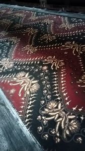 Couple Keluarga Batik Terbaru Motif Bunga Biru
