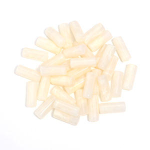 Bộ 50 Acrylic Hình Trụ Hạt Giả Đá Ống Miếng Đệm Cho DIY Trang Sức Làm Mặt Vòng Cổ Phụ Kiện 8x20mm 2mm Lỗ