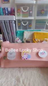 กระเป๋าใส่ดินสอ กระเป๋าผ้าแคสวาสใส่ดินสอ ปากกา เครื่องสำอางค์ - ฟรีเข็มกลัดน่ารักติดกระเป๋า Pencil case - S02-C006