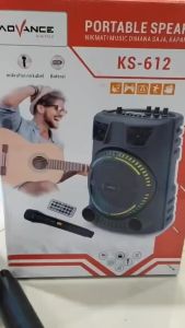 Speaker ADVANCE Bluetooth Karaoke KS-612 65 inch Portable Free Mic - Speaker Bluetooth Portable Subwoofer 6.5INCH + Tweete 1.5INCH Advance KS-612 Free Mic Wireless Karaoke Remot TF Card USB FM Radio AUX TWS LED RGB Bluetooth ~TFA
