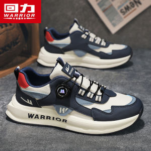 Trendy Casual Mens Sneakers with Rotating Buckle Breathable Synthetic Leather Upgraded Version of Classic Plain Toes Shoes