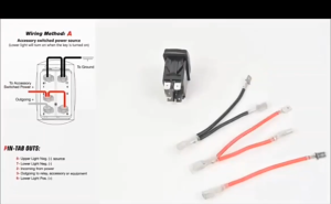 4 Gang Rocker Switch / Saklar Lampu / Saklar Dashboard Mobil Universal Waterproof