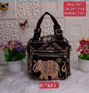 TAS RANSEL CHIBAO 3 IN 1 MOTIF GAJAH/COD