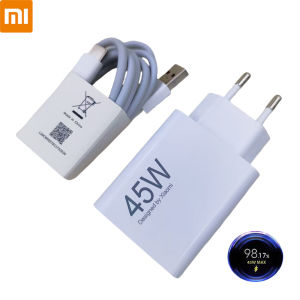 Bộ Sạc Turbo Xiaomi Redmi Note 14 Pro 45W Bộ Sạc Nhanh EU Với Cáp 1/1.5/2m Type C Cho Mi 11T 10T POCO X3 NFC X4 X5 GT M5S