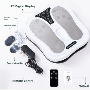 Smart Foot Massager EMS Pulse Intelligent Home Use Tendon Board Automatic Micro Current Heating Foot Therapy Massage Device