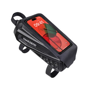 TAKEZERO | TAKEZERO Bike Phone Bag Touch Screen Waterproof EVA Hard Shell Top Tube Front Frame Pouch MTB Road Bicycle Cycling Accessories