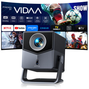 Toptro Projector VIDAA 4K 1080P WiFi6 Auto Focus Smart Proyector Support 36W Dolby Voice Control for Home Theater Outdoor