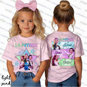 Kpop Demon Hunters Parent Child Short Sleeve Tshirt Kpop Demon Hunters Harajuku Casual Y2k Fashion Cotton Kids Cosplay Clothing