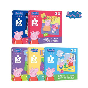 Peppa Pig Magnetic Puzzle Children Cute Cartoon Anime Baby Early Education Advanced Magnetic Puzzle Books Toy Childrens Gifts