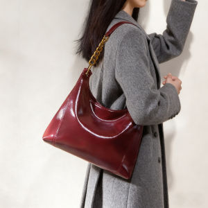 High-End Leather Tote Bag Large Capacity Womens Bag 2025 New Style Crossbody Underarm Wedding Bride Bag Casual Handbag