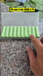 Combo 10 viên pin sạc Li-ion 14500 đầu lồi 500mAh 3.7V dùng cho xe đồ chơi đèn pin