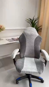 Gaming Chair Cover Removable Solid Color Seat Cover Spandex Elastic Armchair Seat Cover Seat Cushion Cover Computer Gaming for Home Office